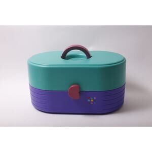 90s Caboodles, On-The-Go Girl, Cosmetic Case, Makeup, Storage, Incomplete, ~ 26